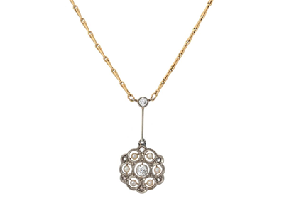 Smycken, COLLIER, 18K/14K guld och vitguld