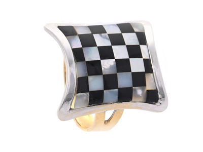 Smycken, RING, 18K guld/vitguld