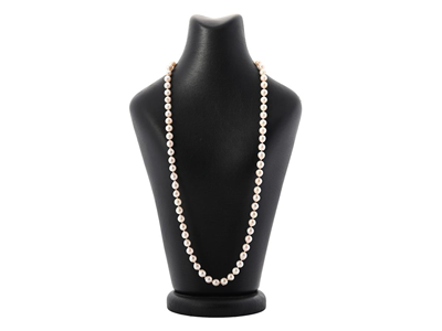 Smycken, PÄRLCOLLIER, odlade pärlor ca 7,2-7,5 mm