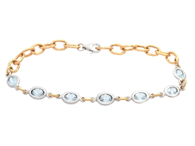 Smycken, ARMBAND, 18K guld/vitguld