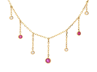 Smycken, COLLIER, 18K guld
