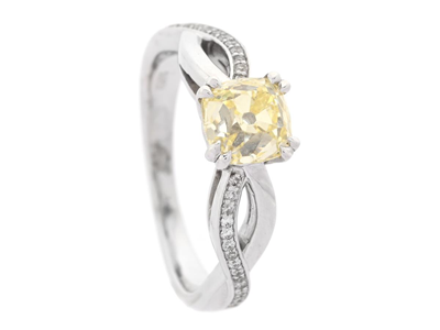 Smycken, RING, 14K vitguld