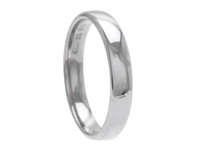 Smycken, SLÄT RING, 18K vitguld