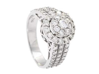 Smycken, RING, 18K vitguld