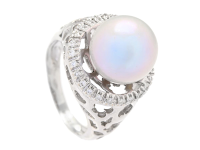 Smycken, RING, 18K vitguld