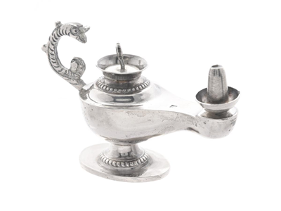 Silver, OLJELAMPA, sterlingsilver
