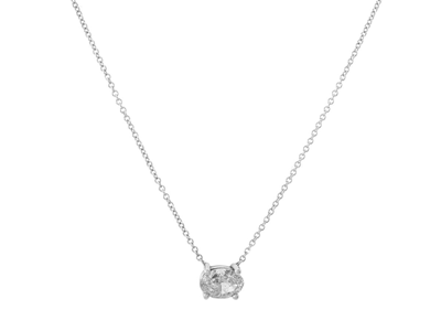 Smycken, ENSTENSCOLLIER, 18K vitguld