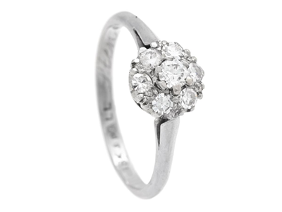 Smycken, RING, 18K vitguld