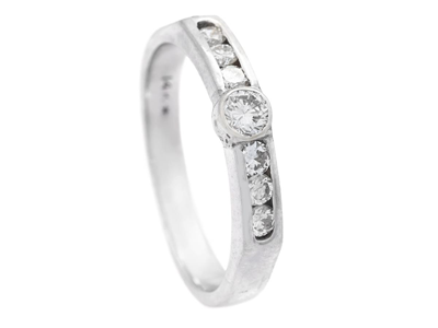Smycken, RING, 14K vitguld