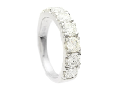Smycken, ALLIANSRING, 18K vitguld