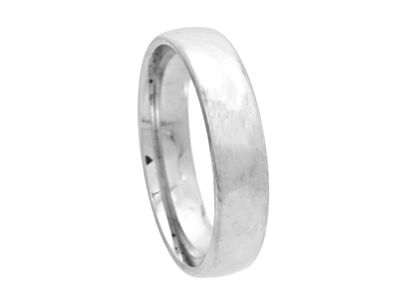 Smycken, SLÄT RING, 18K vitguld