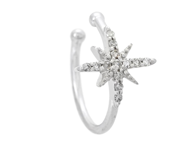 Smycken, EN EARCUFF, 18K vitguld