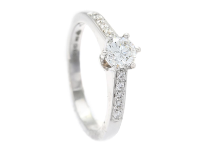 Smycken, RING, 18K vitguld