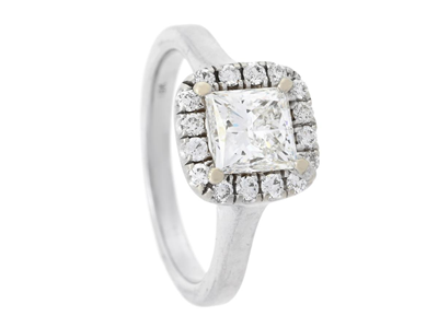 Smycken, RING, 18K vitguld