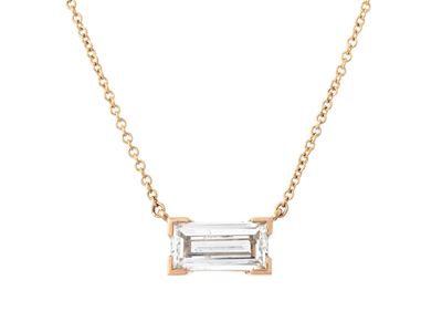 Smycken, ENSTENSCOLLIER, 18K guld