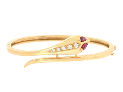 Smycken, ARMBAND, orm,18K guld