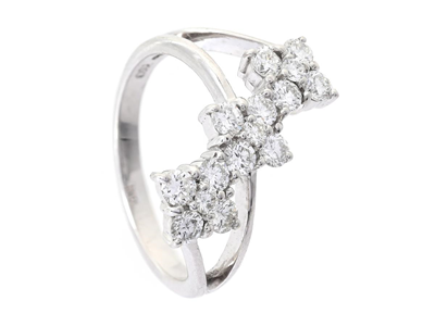 Smycken, RING, 18K vitguld
