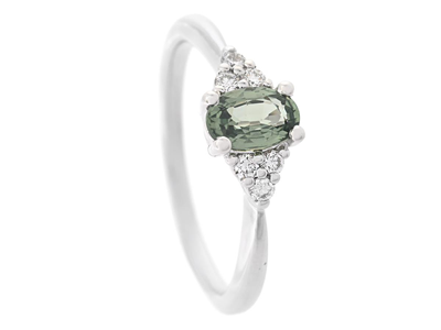 Smycken, RING, 18K vitguld
