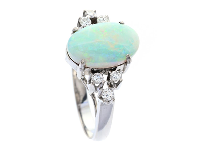 Smycken, RING, 14K vitguld