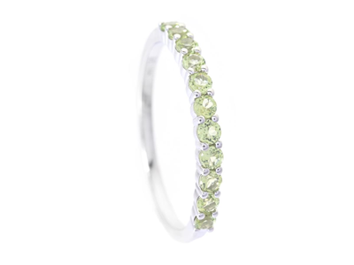 Smycken, ALLIANSRING, 18K vitguld
