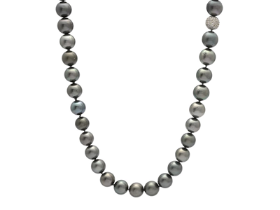 Smycken, PÄRLCOLLIER, 62 Tahitipärlor