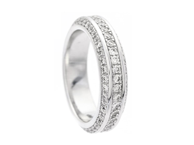 Smycken, RING, 18K vitguld