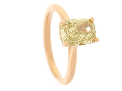 Smycken, ENSTENSRING, 18K guld