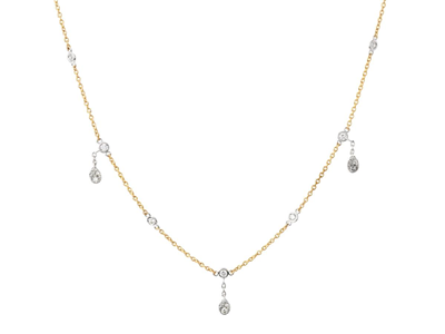 Smycken, COLLIER, 18K guld/vitguld