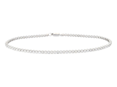 Smycken, TENNISARMBAND, 18K vitguld