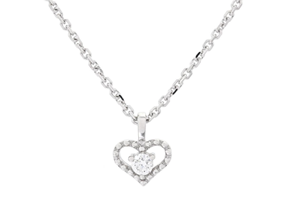 Smycken, COLLIER, 18K vitguld
