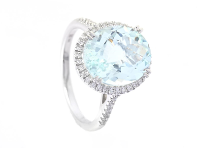 Smycken, RING, 18K vitguld