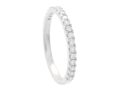 Smycken, ALLIANSRING, 18K vitguld