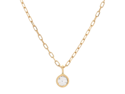 Smycken, ENSTENSCOLLIER, 18K guld