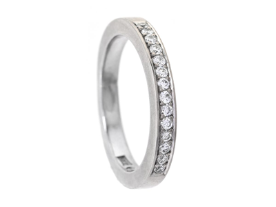 Smycken, ALLIANSRING, 18K vitguld