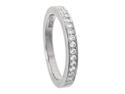 Smycken, ALLIANSRING, 18K vitguld