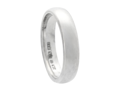 Smycken, SLÄT RING, 18K vitguld