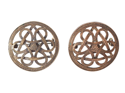 Smycken, KALEVALA, 2 st broscher