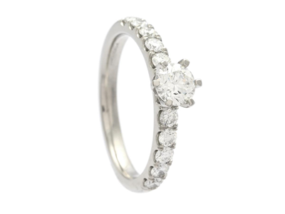 Smycken, RING, platina