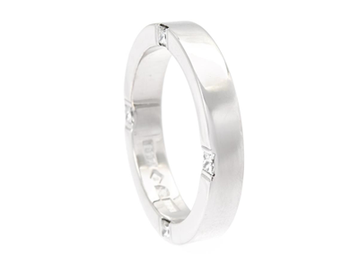 Smycken, RING, 18K vitguld