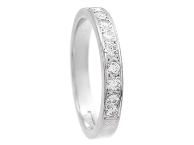Smycken, ALLIANSRING, 18K vitguld