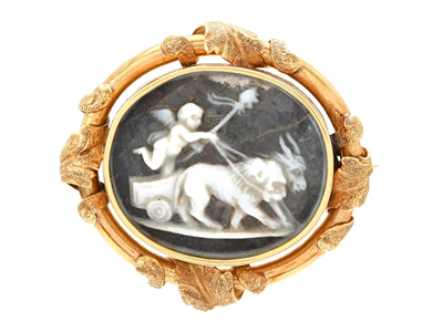 Smycken, BROSCH, 18K guld