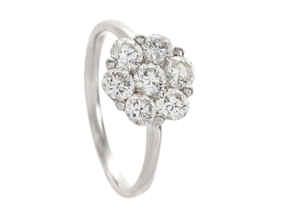 Smycken, RING, platina