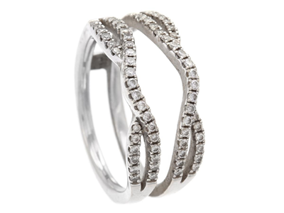 Smycken, RING, 14K vitguld