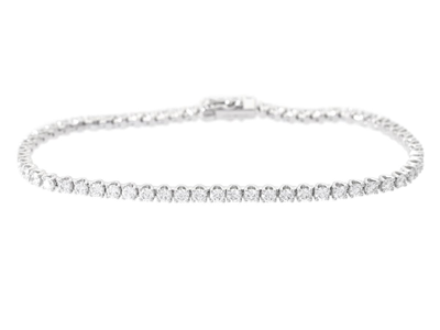 Smycken, TENNISARMBAND, platina