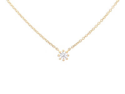 Smycken, ENSTENSCOLLIER, 18K guld