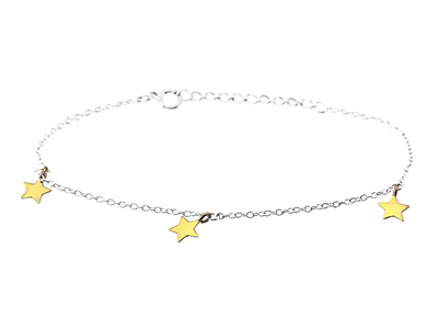 Smycken, ARMBAND, sterlingsilver/förgyllt sterlingsilver