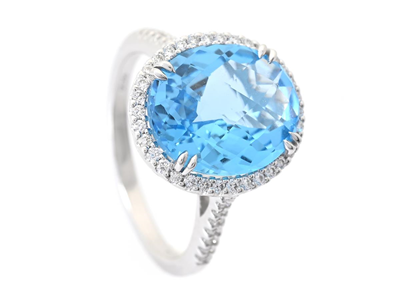 Smycken, RING, 18K vitguld
