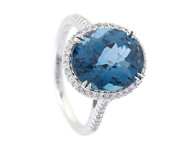 Smycken, RING, 18K vitguld