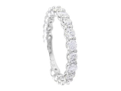 Smycken, ALLIANSRING, 18K vitguld