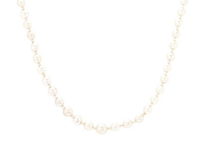 Smycken, PÄRLCOLLIER, odlade pärlor ca 1,7-6,5 mm